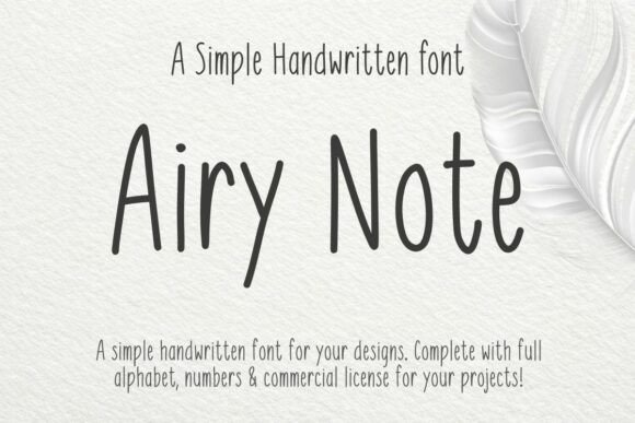 Airy Note Font Review: Download & Design Tips