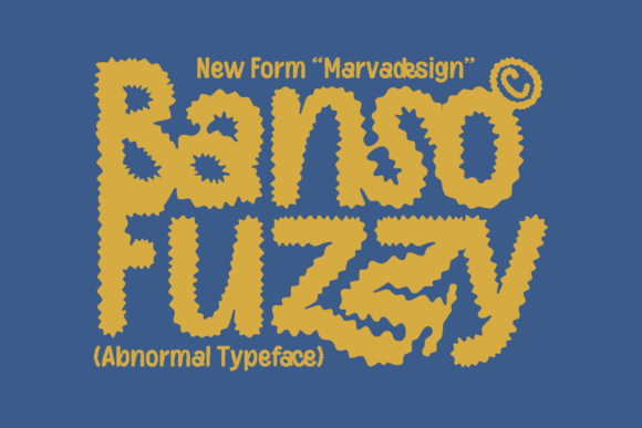 Banso Fuzzy Typeface for Bold Web Design