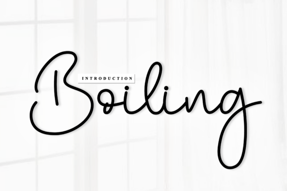 Boiling Font: Timeless Handwritten Style for Crafters
