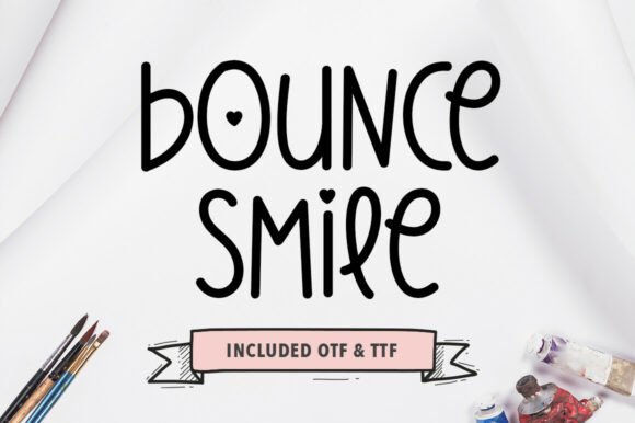 Bounce Smile Font for Playful Campaign Design