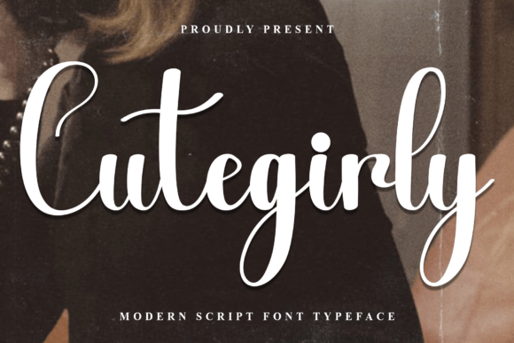 Cutegirly Typeface for Festive Editorial Design