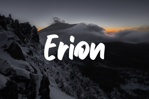 Erion Typeface for Modern Crafters