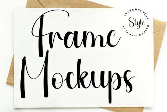 Frame Mockups: A Crisp Handwritten Typeface for Brands