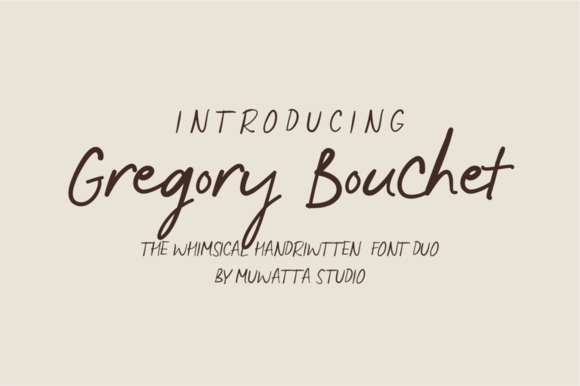 Gregory Bouchet: An Exclusive Typeface for Elegant Editorial Design