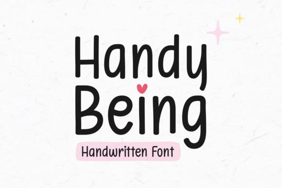 Handy Being: Organic Script Typeface for Web Design