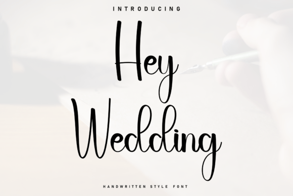 Hey Wedding: A Handwritten Typeface for Editorial Design