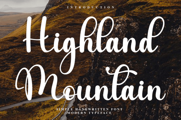 Highland Mountain Typeface for Editorial Design