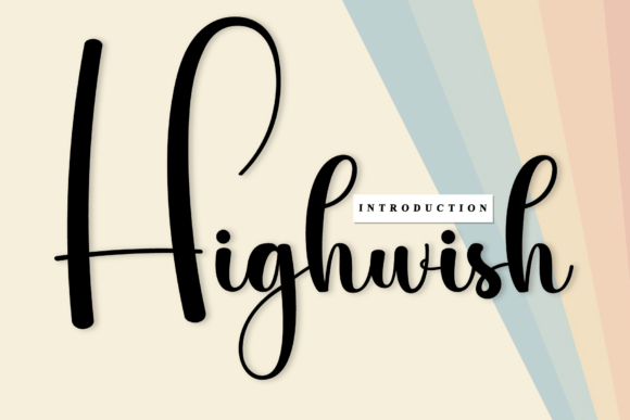 Highwish Font: Timeless Script for Editorial Design