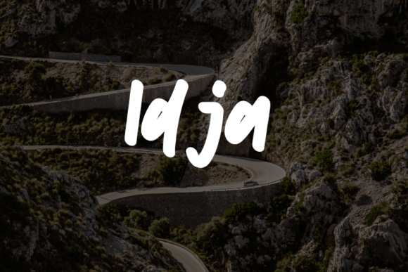 Idja: The Modern Script Typeface for Clear Campaigns
