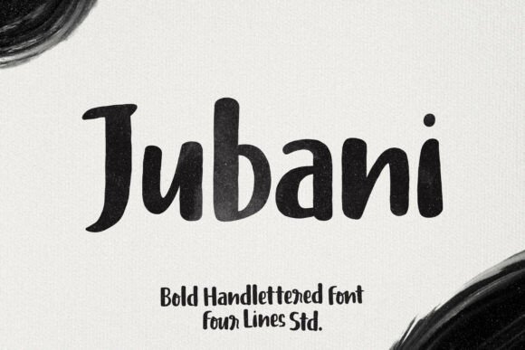 Jubani: A Bold Script Font for Editorial Design