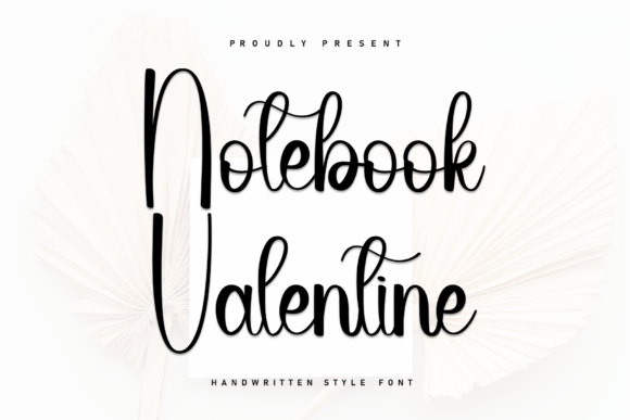 Notebook Valentine Font for Handmade Brands