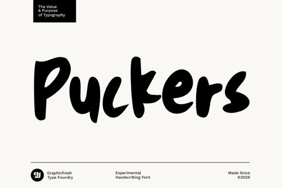 Puckers Font Review: A Playful Script for Modern Design