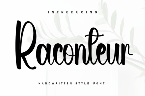 Raconteur: The Handwritten Typeface for Modern Editorial Design