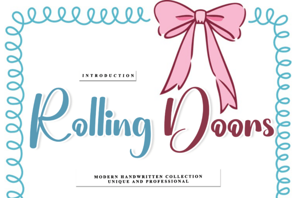 Rolling Doors Font Review for Romantic Branding