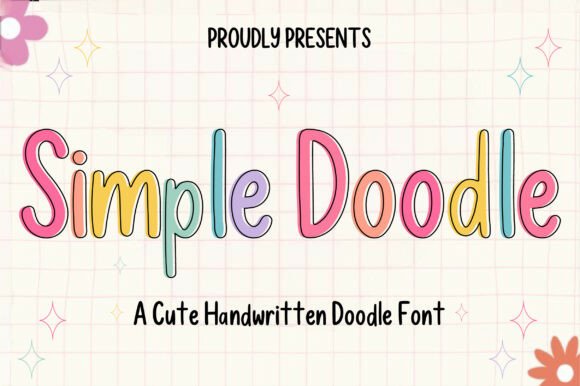 Simple Doodle Font for Editorial Design