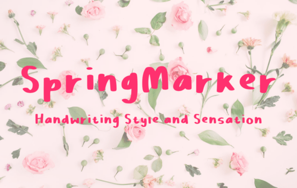 Springmarker Font for Handmade Creators