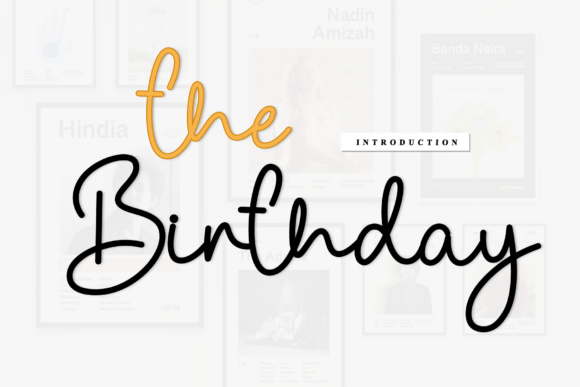 The Birthday Font for Timeless Branding