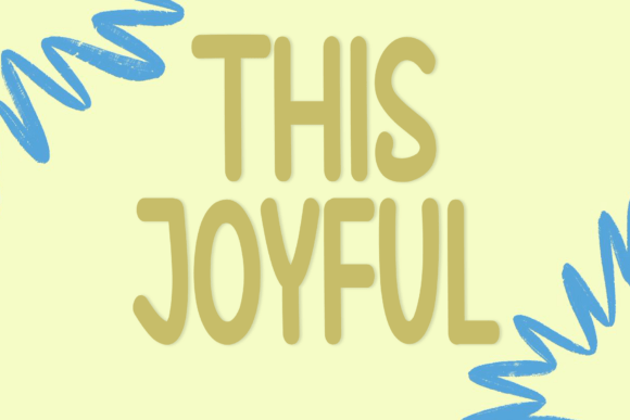 This Joyful Font for Editorial Design